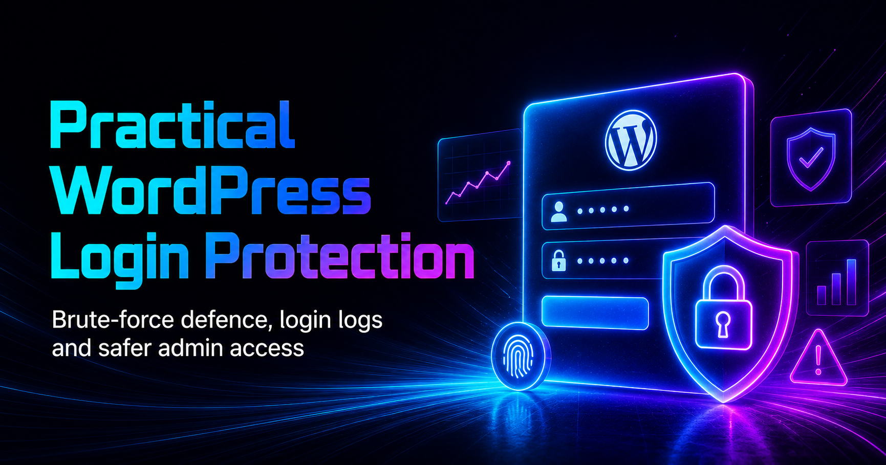 WordPress login protection dashboard concept for Holographic Login Shield